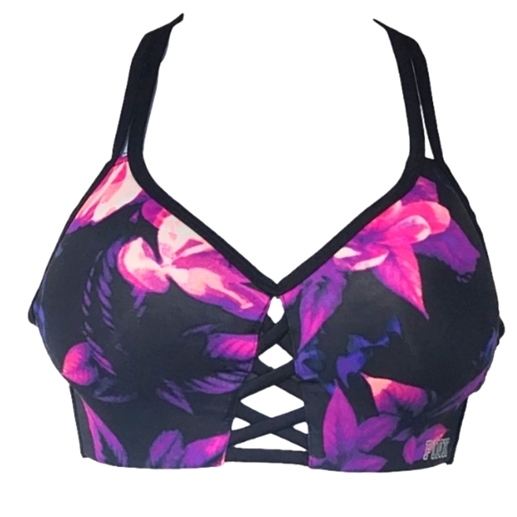 PINK Victoria's Secret Other - EUC PINK Victoria's Secret Floral Ultimate Pushup Bra Size Small